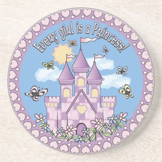 Princess Castle Zandsteen Onderzetter (Voorkant)