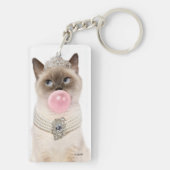 Princess Cat Bgloebel gom Sleutelhanger (achterkant)