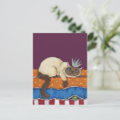 Princess Cat en het Pea Art Briefkaart (Staand voorkant)