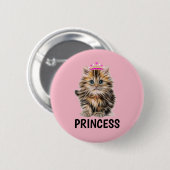 PRINCESS CAT KITTEN-BUTTONNEN RONDE BUTTON 5,7 CM (Voorkant /achterkant)