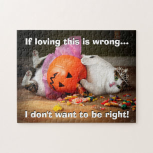 Princess Cat met Snoep Bucket Legpuzzel