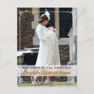 Princess Charlotte Diana - Christening Briefkaart