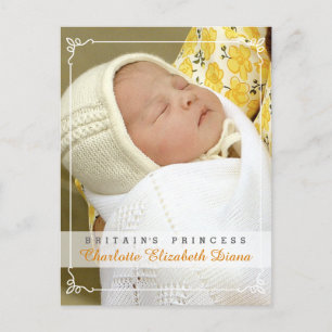 Princess Charlotte Diana - William Kate Briefkaart