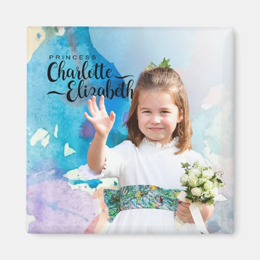 Princess Charlotte Elizabeth 6th Birthday Magnet Magneet (Voorkant)