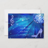 Princess Coach & Hors & Disco Ball RSVP (Dos)