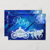 Princess Coach & Hors & Disco Ball RSVP (Devant / Derrière)