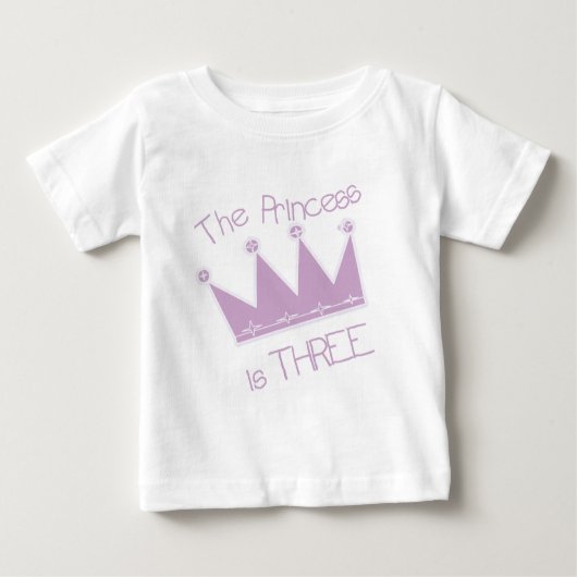 Princess Crown 3e Anniversaire Tshirts et cadeaux (Devant)