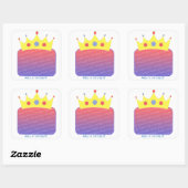 Princess Crown Ajouter Photo Stickers Anniversaire (Feuille)