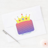 Princess Crown Ajouter Photo Stickers Anniversaire (Enveloppe)