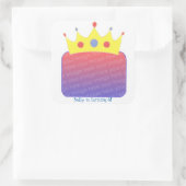Princess Crown Ajouter Photo Stickers Anniversaire (Sac)