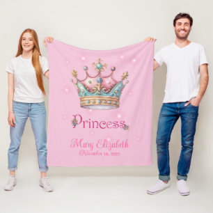Princess Crown Fleece Deken