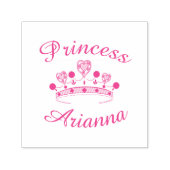 Princess Crown - Gepersonaliseerd Zelfinktende Stempel (Design)