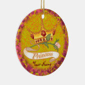 Princess Crown Keramisch Ornament (Rechts)