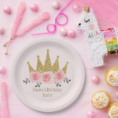 Princess Crown Paper Bord (Feest)