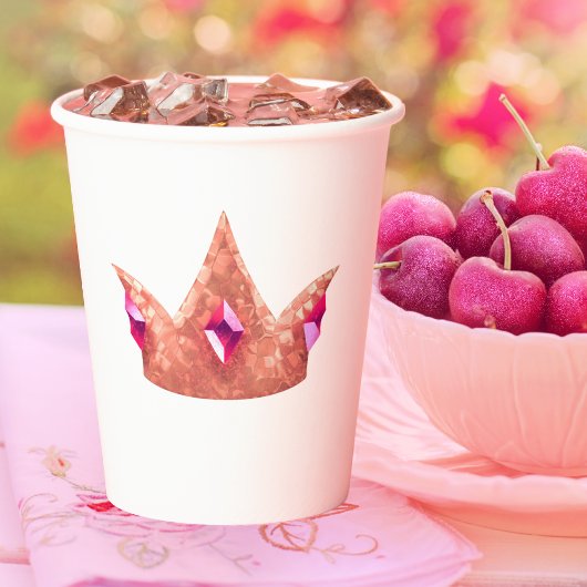 Princess Crown Paper cup Papieren Bekers