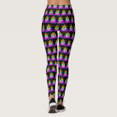 Princess Crown Rainbow Emoji Poop Leggings (Achterkant)