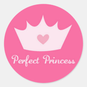 Princess Crown Ronde Sticker