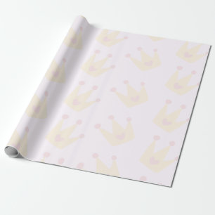 Princess Crown Texture Wrapping Paper Cadeaupapier
