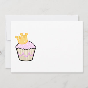 Princess Cupcake Birthday Uitnodiging