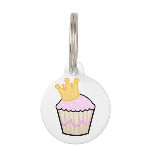 Princess Cupcake Huisdierpenning (Voorkant)