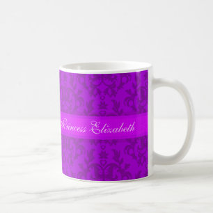 Princess Custom Elizabeth damask paarse mok