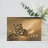 Princess Cut Diamond Verloving Ring Wedding RSVP (Staand voorkant)