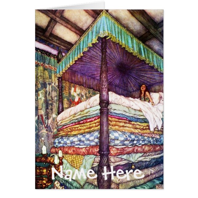 Princess & De Erwt Kaart & Envelop (Voorkant)