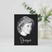 Princess Diana-autograaf Briefkaart (Staand voorkant)