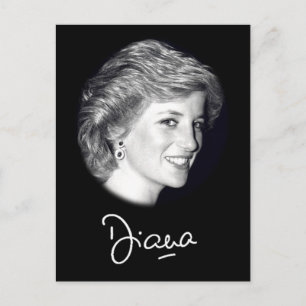 Princess Diana-autograaf Briefkaart