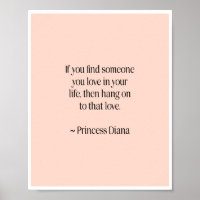 Princess diana citaat poster