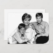 Princess Diana en sons Briefkaart (Voorkant / Achterkant)