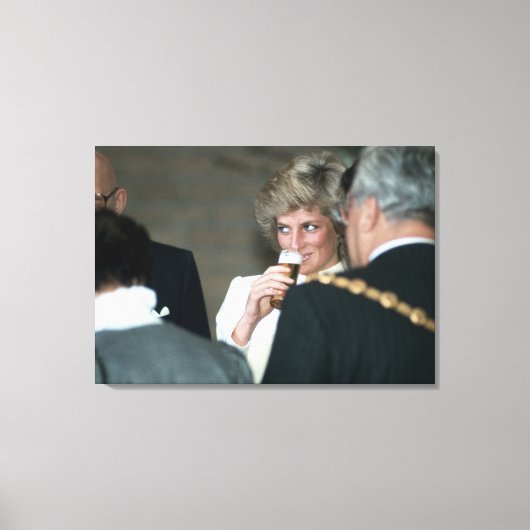 Princess Diana Germany 1987 Canvas Afdruk (Voorkant)