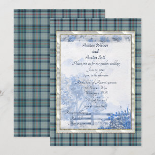 Princess Diana Memorial Tartan Garden Wedding Kaart