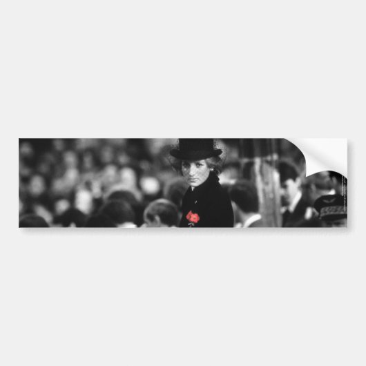 Princess Diana - Poppy Bumpersticker (Voorkant)