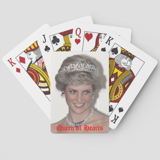 Princess Diana Queen of Hearts Pokerkaarten (Achterkant)