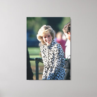 Princess Diana Windsor 1985 Canvas Afdruk