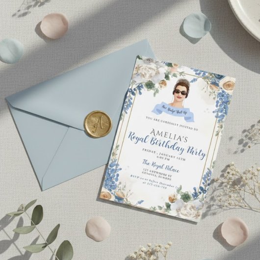 Princess Diaries 30th Birthday milenial Invitation