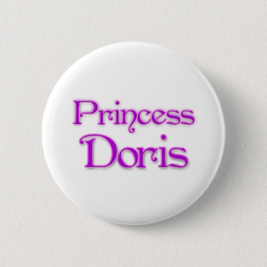 Princess Doris Ronde Button 5,7 Cm (Voorkant)