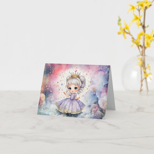 Princess Dreams Carte d'anniversaire (Fleur jaune)