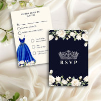 Princess Dress Blue Quinceanera Menu Options