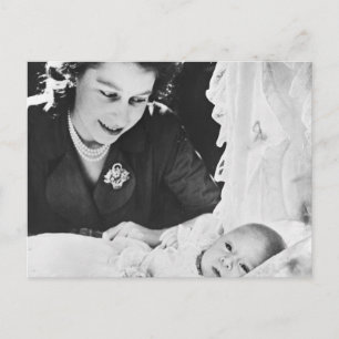Princess Elizabeth with her son Prince Charles Briefkaart