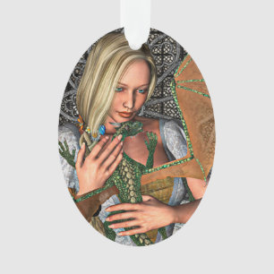 Princess en Dragon Ornament