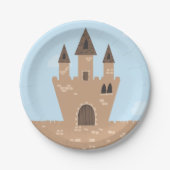 Princess en het eschanted Castle Papieren Bordje (Voorkant)