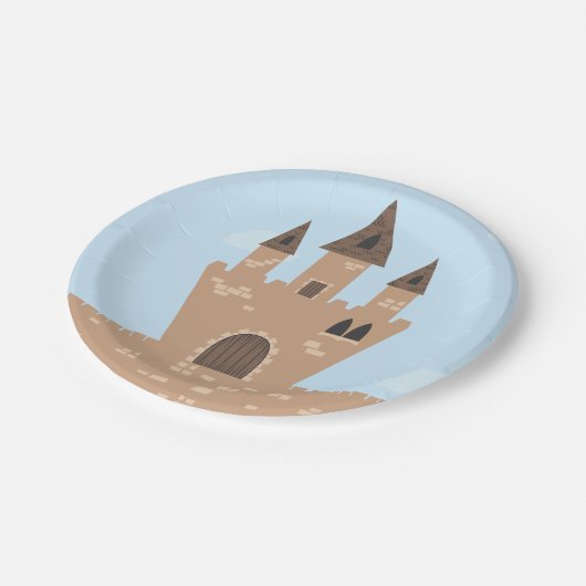 Princess en het eschanted Castle Papieren Bordje (Gekanteld)