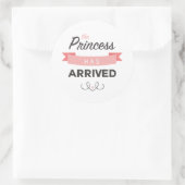 Princess est arrivée Stickers Baby shower (Sac)