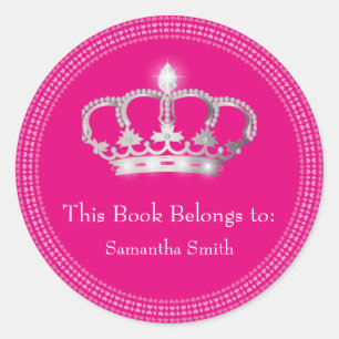 Princess étiquette de livre de la Couronne