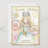 Princess Fairy Anniversaire Fête Invitation (Devant)