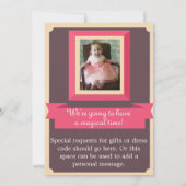 Princess Fairy Tale Invitation pour le premier ann (Dos)