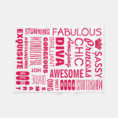 Princess Fleece Blanket (Voorkant (Horizontaal))