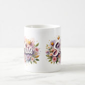 Princess Floral Custom Mug – Sophia (Centre)